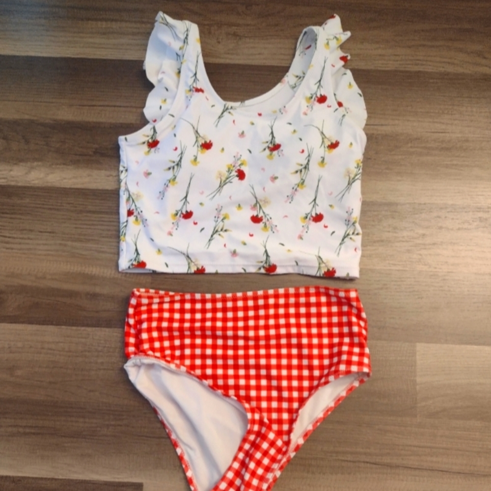 Girls Flower Print Tankie